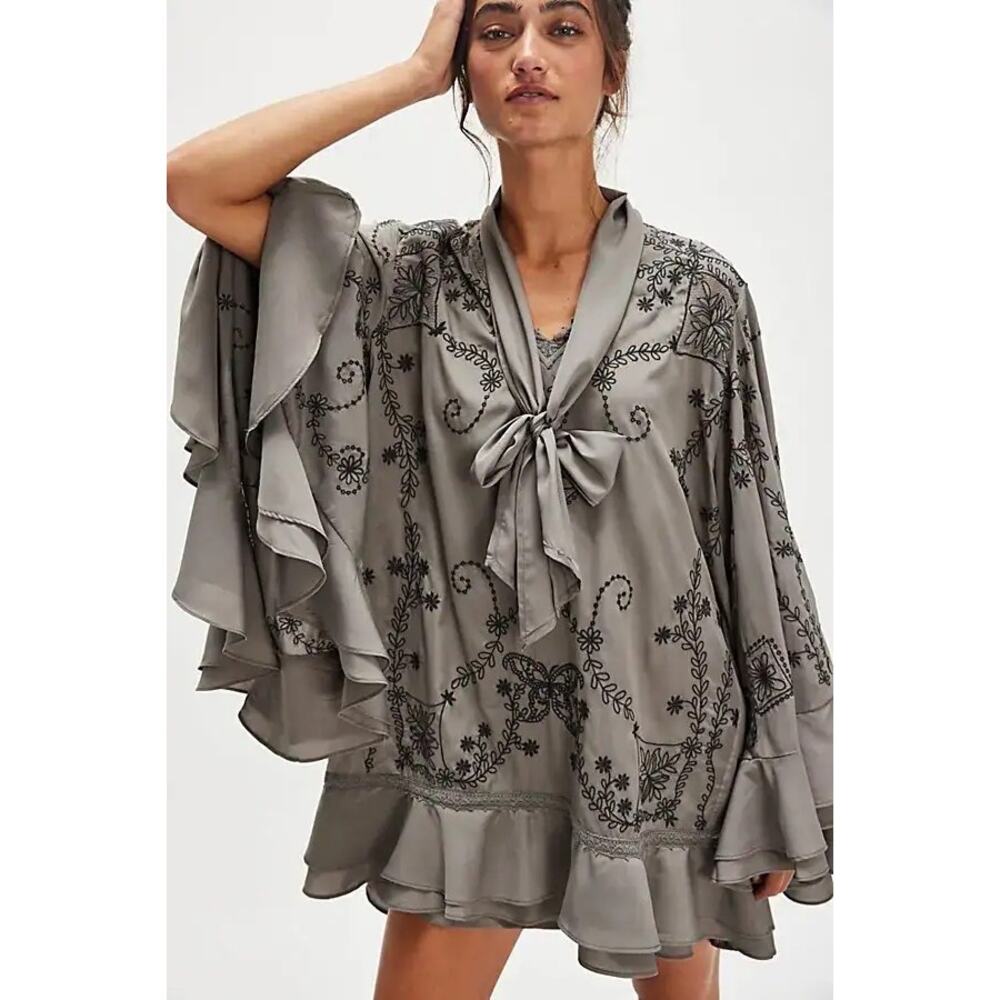 Free People Bali September Sun Mini Dress Medium - Picture 2 of 6